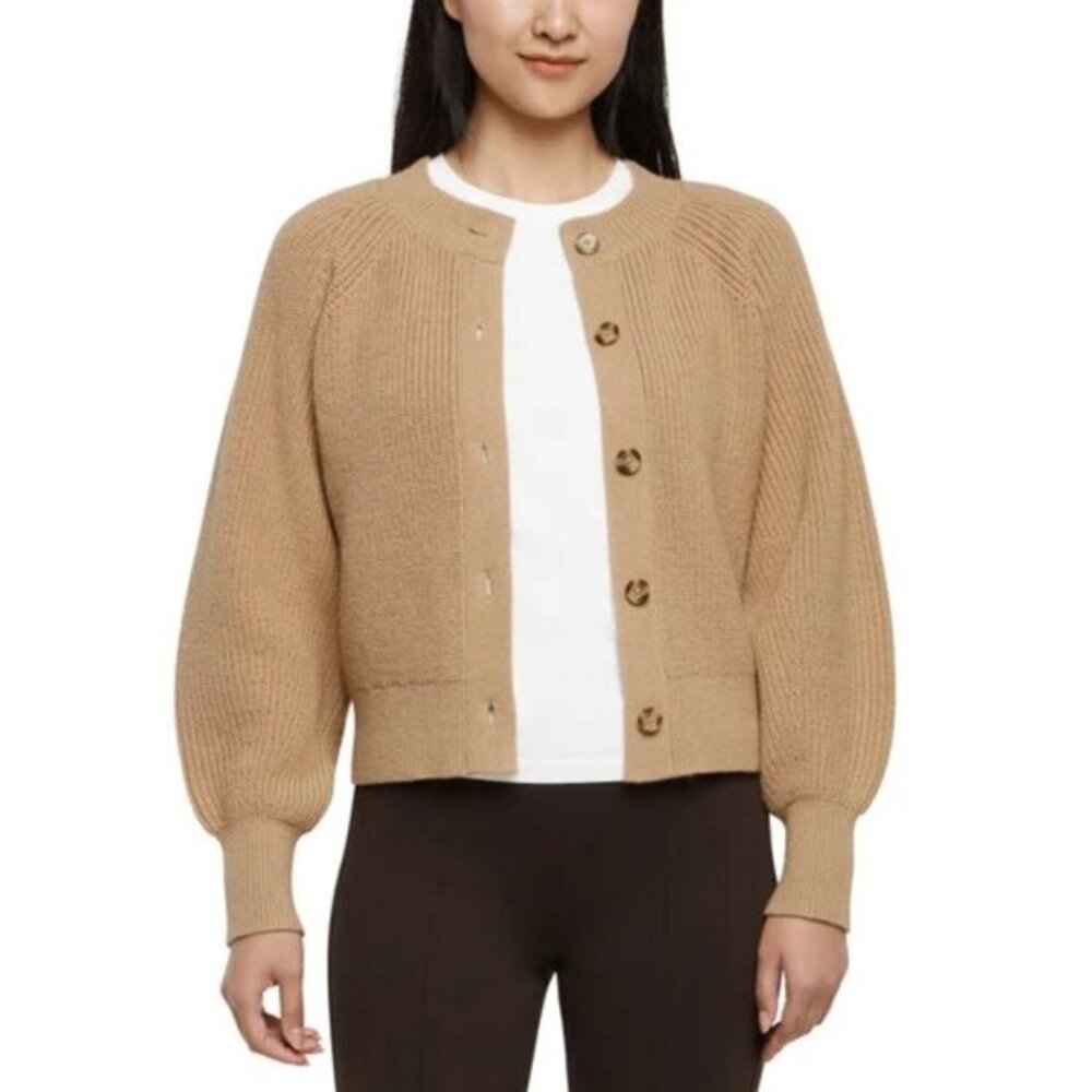 Banana Republic | Classic Button-Front Women's Sweater | Camel | Size XL